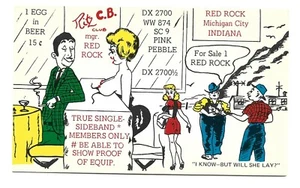 LOTE DE 50 TARJETAS, CB CÓMIC-TOPLESS SEXY RUBIA, BOOBS EN BAR~RED ROCK, CIUDAD DE MICHIGAN, EN - Imagen 1 de 2