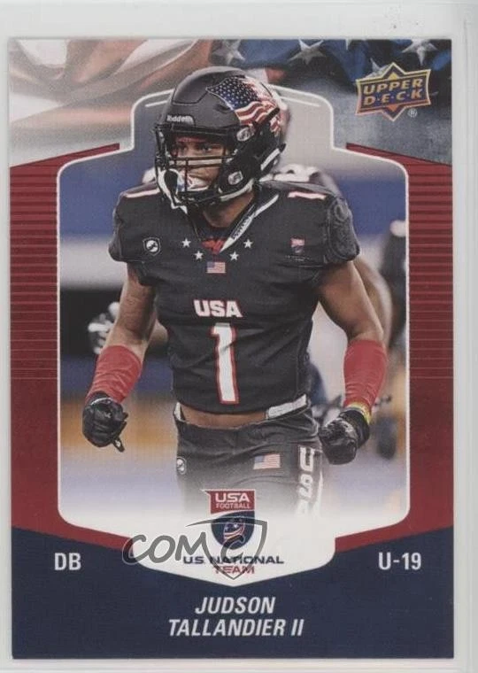2018 Upper Deck USA Football Blue Border Judson Tallandier II #83 - Image 1 of 2