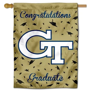 Georgia Tech Graduation Gift Decorative Flag - Picture 1 of 3