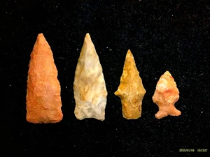 4 Texas Arrowheads, Prehistoric Indian Artifacts *FREE SHIPPING* 50X - Picture 1 of 3