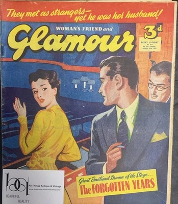 Woman's Friend & Glamour October 23rd 1951 Back Issue Original Vintage Magazine - Image 1 of 4