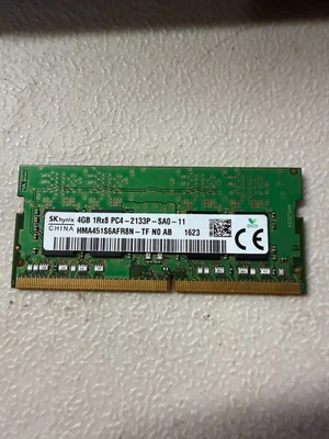 HMA451S6AFR8N-TF GENUINE HYNIX LAPTOP MEMORY 4GB 1RX8 PC4-2133P-SA0-11 (CA63) - Image 1 of 2