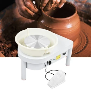 (UK Plug)Pottery Wheel Machine 350W Variable Speed CW/CCW Electric Clay - Picture 1 of 14