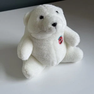 Vintage Always Coca-Cola Stuffed Plush Polar Bear 1993 Always Coke 7in - Picture 1 of 8