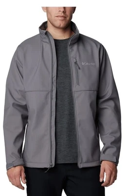 Columbia Men's Ascender Softshell Wind And Waterproof Jacket Charcoal Size XXL - Image 1 of 4