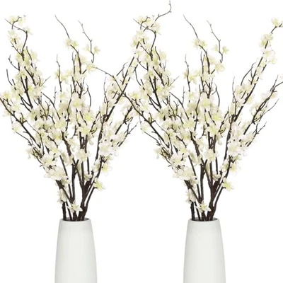 8 piezas ramas largas de flor de cerezo artificial de 37,4 pulgadas  Foto 1 de 4