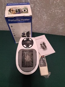 500W Plug in Heater for Indoor Use with Thermostat, Timer and Remote 2 speeds - Picture 1 of 8