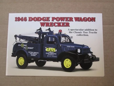 Danbury Mint брошюра 1946 Dodge Power Wagon Wrecker - Изображение 1 из 2