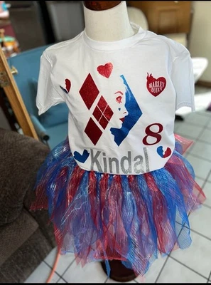 Harley Quinn Birthday Tutu Set - Image 1 of 4