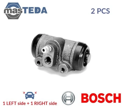 0 986 475 612 DRUM WHEEL BRAKE CYLINDER PAIR REAR BOSCH 2PCS FOR CITROËN C25 - Image 1 of 4