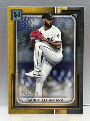 Sandy Alcantara 2023 Topps Museum Collection Gold #15 /299 Marlins - Image 1 of 2