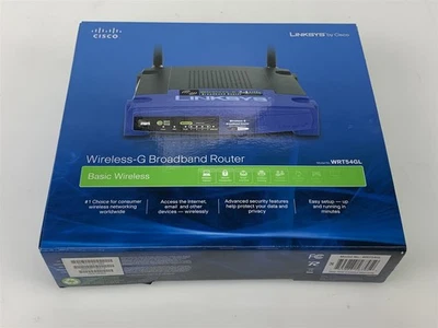 Cisco Linksys Wireless-G Broadband Router WRT54GL - Image 1 of 4