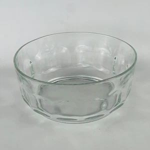Arcoroc France Vintage Thumbprint Glass Serving Bowl 8 3/4 x 3 3/4” - Picture 1 of 6