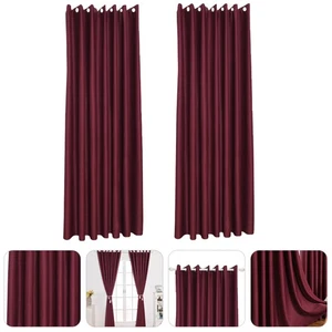 2 Pcs Blackout Curtains Indoor Simple Shading Decorative Accessories - Picture 1 of 12