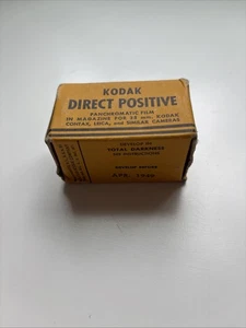 Vintage 1949 Rare Kodak Film UNEXPOSED PANCHROMATIC Boxed 35mm 18 Expo - Picture 1 of 6