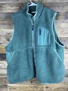Maurices Womens Sz 3X Sleeveless Zip Up Green Fleece Vest - Picture 1 of 12
