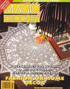 Magic Crochet Magazine June 1995 Needlecraft Fashion Home Decor - Picture 1 of 5