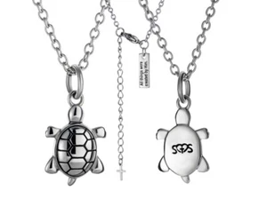 Women's Stainless Steel All Things Created Turtle Necklace - Colossians 1:16 - Picture 1 of 5