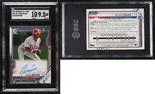 2021 Bowman Chrome Prospects Auto Johan Rojas #CPA-JR SGC 9.5 Mint+ Auto