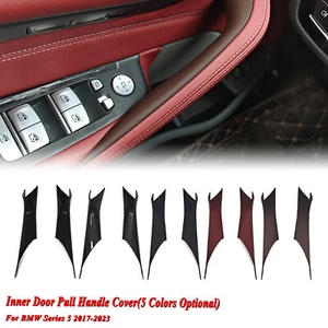 Cubierta interior de la manija de la puerta para BMW Serie 5 G30 G31 G38 2017-2023 2018 marrón - Imagen 1 de 12