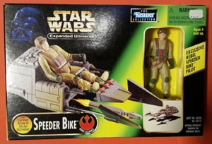 Star Wars Expanded Universe SPEEDER BIKE w/Rebel Pilot 1997 MIP - Picture 1 of 2