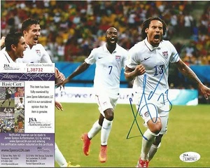 FOTO FIRMADA DE 8X10 POR EL EQUIPO DE FÚTBOL JERMAINE JONES EE. UU. AUTOGRAFIADA 8X10 JSA de autenticidad #l38732 - Imagen 1 de 1
