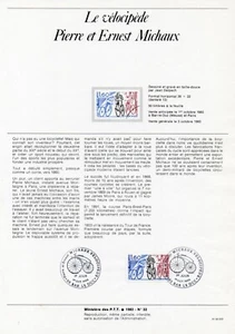 1983 - Francia - Ciclismo Michaux, bollettino ufficiale annullato FDC ✉ - Picture 1 of 1