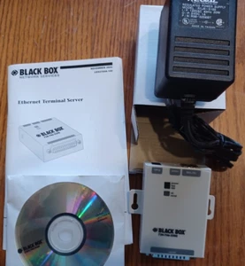 Black Box Ethernet Terminal Server - 1 Port Serial to Ethernet Connection. NOS - Picture 1 of 10