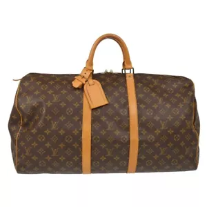 LOUIS VUITTON KEEPALL 55 TRAVEL HANDBAG MONOGRAM M41424 MI0980 XX30562 - Picture 1 of 11