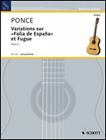 Variations sur Folia de Espana et feuille de fugue guitare solo NEUF 049010695