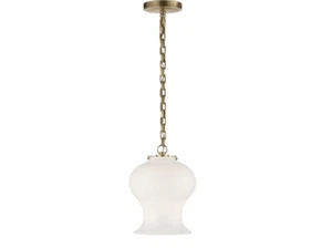 Visual Comfort TOB 5226HAB Antique Brass Katie 8" Pendant Light Thomas O'Brien - Picture 1 of 1