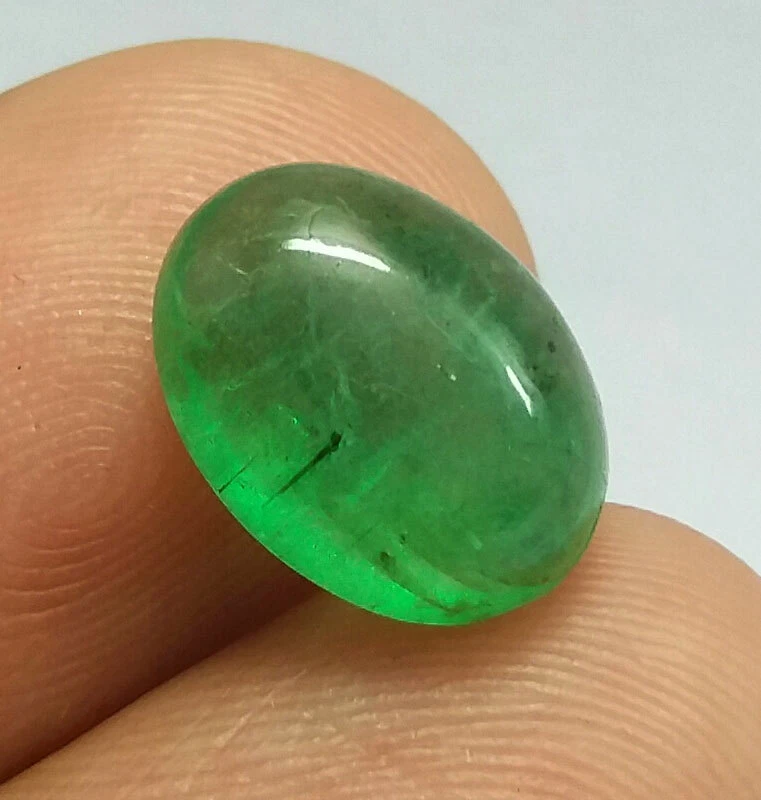 4,55 quilates Natural Zambia Esmeralda Clase Superior Brillo Verde Ovalado Ca... - Imagen 1 de 4