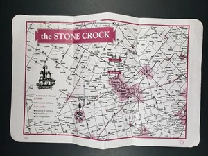 Restaurant Placemat The Stone Crock Elmira St. Jacobs Ontario Paper Map Waterloo - Picture 1 of 5