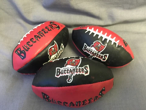 Set of 3 NFL Hacky Sack Kick Ball Tampa Bay Buccaneers Mini 3.5" Cover