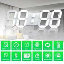 Mur De LED Horloge Moderne 3D Numérique DIY Alarme Montre Cuisine Température