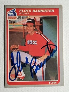 1985 Fleer Floyd Bannister White Sox Mariners Royals Autograph Card Auto #508 - Picture 1 of 3
