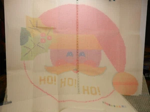 Alfombra con gancho de cierre Mary Maxim "Ho Ho Santa Face" SOLO LONA # 26458 35" x 42" - Imagen 1 de 2