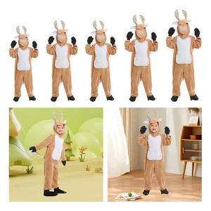 Christmas Costume Jumpsuit Reindeer Costume for Festival Dress up Birthday - Picture 1 of 36