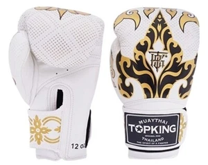 Guantes de Boxeo TOPKING Cuero Muay Thai MMA KANOK Entrenamiento Hechos TH Talla 8-16oz - Imagen 1 de 12