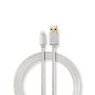 Nedis Daten- und Ladekabel Apple Lightning 8-poliger Stecker USB-A-Stecker 3,0m 