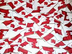Souvenir Scarf of Canada Flags 21x20 Never Used - Picture 1 of 5