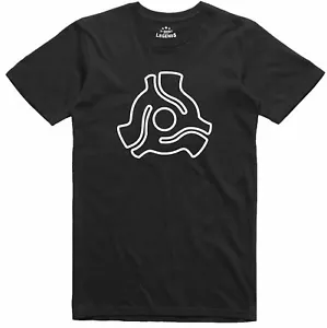 Mens T Shirt Record Center Silhouette Regular Fit Cotton T-Shirt  - Picture 1 of 1