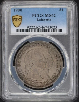 1900 Lafayette Dollar PCGS MS62  (024PID) - Image 1 of 4