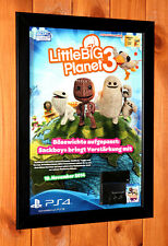 LittleBigPlanet 3 PlayStation 3 PS4 raro piccolo poster promozionale/pagina pubblicitaria incorniciata