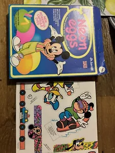 Vintage Sun Hill Neon Uovo di Pasqua Disney Topolino - 14 portauova e uscite - Foto 1 di 3