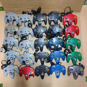 Official Nintendo 64 Controller FOR PARTS!JUNK Lot of 25 Gamepad N64 - Picture 1 of 6
