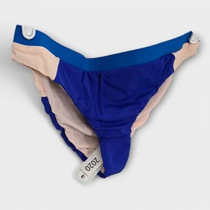 Bikini Lab Women's Banded Hipster Bikini Bottom Swimwear Cobalt Size Medium - Picture 1 of 3