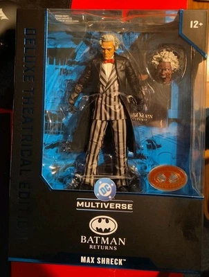 NUEVO DC Multiverse MAX SHRECK McFarlane Deluxe Edición Teatral Rojo Platino Foto 1 de 3