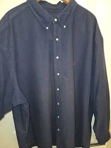 Polo Ralph Lauren Big & Tall klassisches blaues Button-Down Hemd - 4XB BIG - Bild 1 von 9