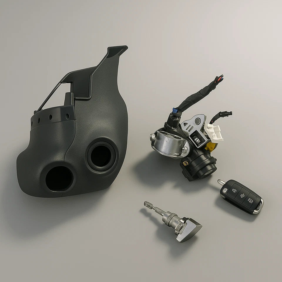 Juego de cerradura de puerta de moldura de columna de dirección llave interruptor interruptor interruptor de encendido Kia Rio 2012-2017 Foto 1 de 4